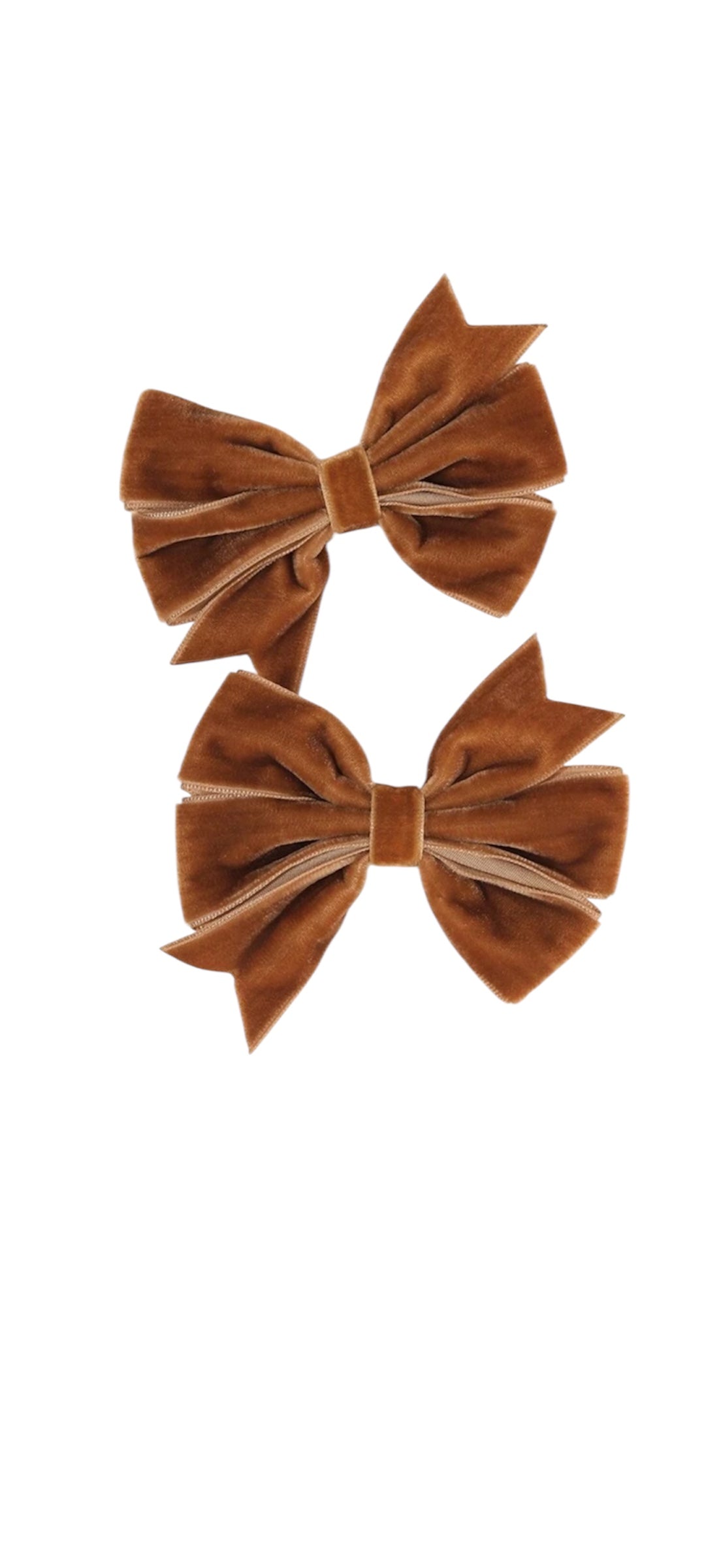 Brown Pigtail Bows